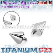 xucon3i titanium g23 3mm cones 09mm threading 10pcs
