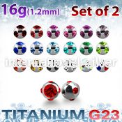 xumjb3 loose body jewelry parts titanium g23 implant grade belly button