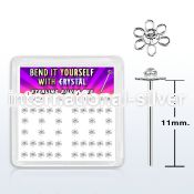 yxfl2c bend it to fit nose studs silver 925 nose