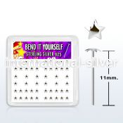 yxvsar bend it to fit nose studs silver 925 nose