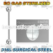 zbbind surgical steel industrial barbell sterilized