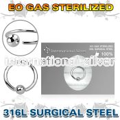 zbedr16 annealed steel captive bead ring sterilized 3mm
