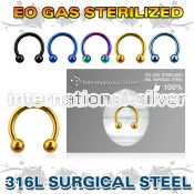 zcbetb sterilized pvd plating steel horseshoe two balls