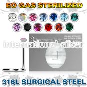 znscb2 sterilized steel press fit nose screw 2mm color