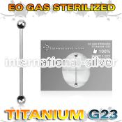 zuindb titanium industrial barbell sterilized