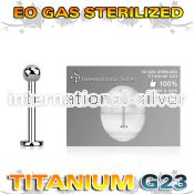 zulb25 titanium labret eo gas sterilized ball
