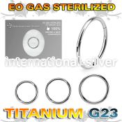 zusegh20 sterilized titanium hinged segment hoop 20g