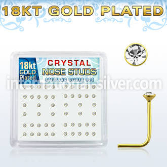 18nsbxc l shape nose studs silver 925 nose