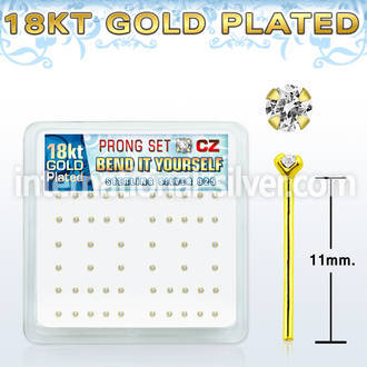 18nyzbc bend it to fit nose studs silver 925 belly button