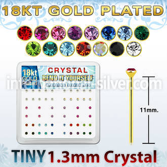 18y6xm bend it to fit nose studs silver 925 nose
