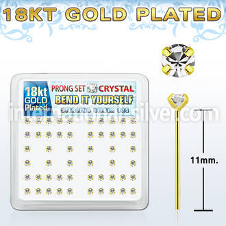 18yp19xc bend it to fit nose studs silver 925 nose