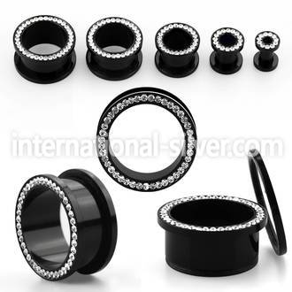afemk tunnels gauges acrylic body jewelry ear lobe
