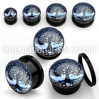afptre plugs gauges acrylic body jewelry ear lobe