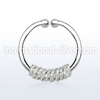 agsep12i fake illusion body jewelry silver 925 septum