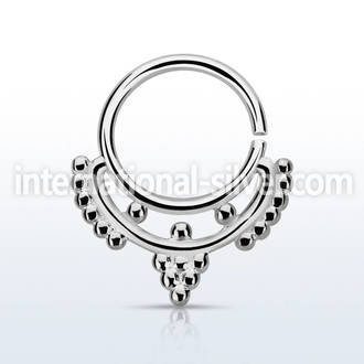 agsepv4 seamless segment rings silver 925 septum