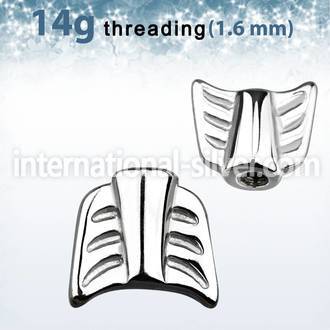 aw14 loose body jewelry parts surgical steel 316l belly button