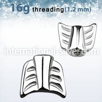 aw16 loose body jewelry parts surgical steel 316l belly button