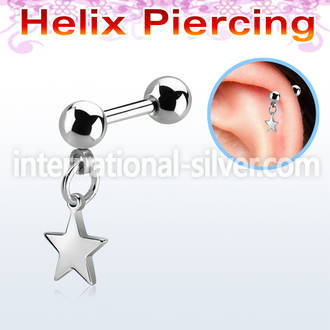bber89 surgical steel barbells helix piercing