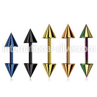 bbert59 straight barbells anodized surgical steel 316l ear lobe