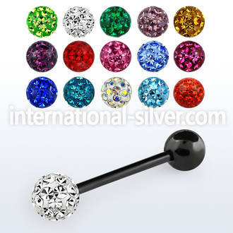 bbtfr6 straight barbells anodized surgical steel 316l tongue