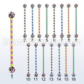 bbtrfr5a straight barbells anodized surgical steel 316l tongue