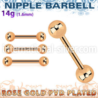 bbttb5 straight barbells anodized surgical steel 316l nipple
