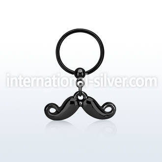 bcrts518 hoops captive rings anodized surgical steel 316l nose
