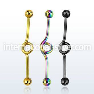 bdbt14 straight barbells anodized surgical steel 316l 
