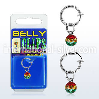 blcpt117r fake illusion hoops others belly button