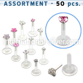 blk117 labrets lip rings bioflex ptfe belly button