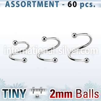 blk219c spirals twisters surgical steel 316l eyebrow