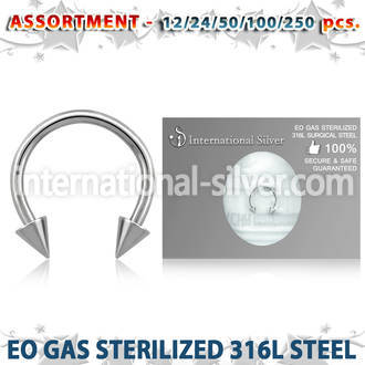 blk475 horseshoes surgical steel 316l belly button