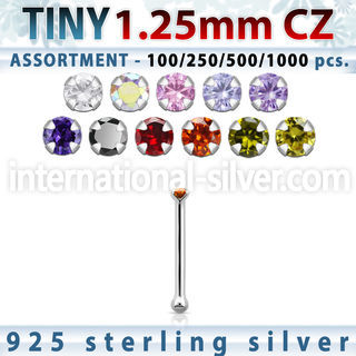blk518 nose bone silver 925 nose