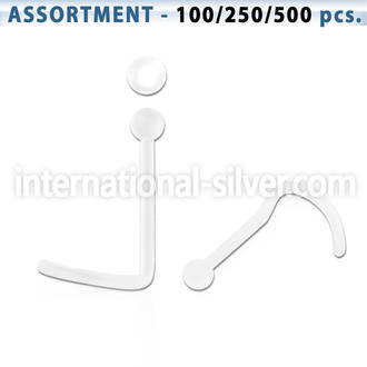 blk543 l shape nose studs bioflex ptfe nose