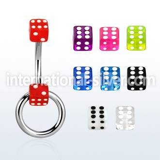 bneds micro curved barbells surgical steel 316l with acrylic parts eyebrow