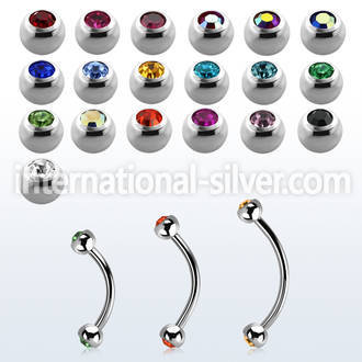bnjb25xs surgical steel eyebrow bananas eyebrow piercing