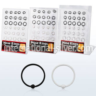 brnhp14 nose hoop silver 925 nose