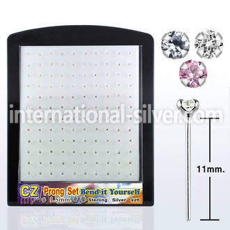 brnyczm bend it to fit nose studs silver 925 nose