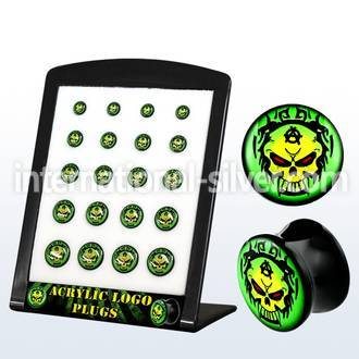 brpg151 plugs gauges acrylic body jewelry ear lobe