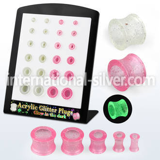 brpg176 tunnels gauges acrylic body jewelry ear lobe