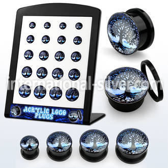 brpg185 plugs gauges acrylic body jewelry ear lobe