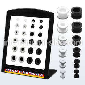 brpg57 tunnels gauges acrylic body jewelry ear lobe