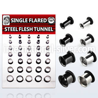 brpg68 tunnels gauges anodized surgical steel 316l ear lobe