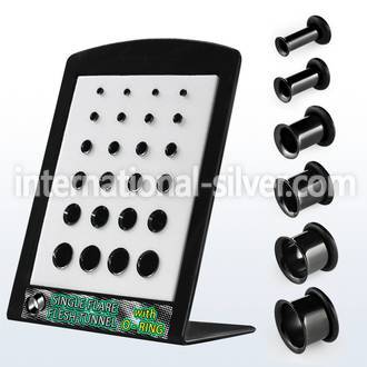 brpg77 tunnels gauges anodized surgical steel 316l ear lobe