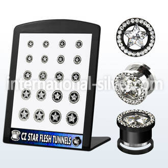 brpg92 tunnels gauges anodized surgical steel 316l ear lobe