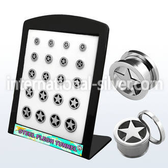 brpg94 tunnels gauges surgical steel 316l ear lobe