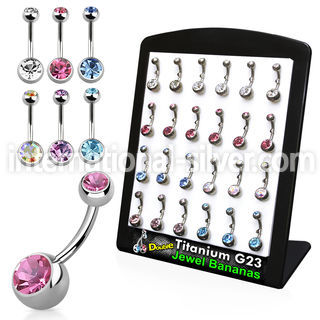 brubn2 belly rings titanium g23 implant grade belly button