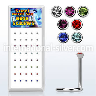 bxs106 l shape nose studs surgical steel 316l nose