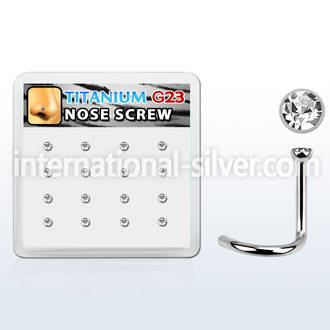 bxuns1 l shape nose studs titanium g23 implant grade nose