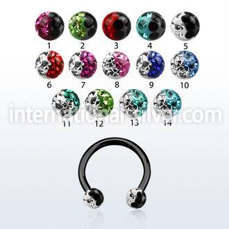 cbetfr3e horseshoes anodized surgical steel 316l belly button